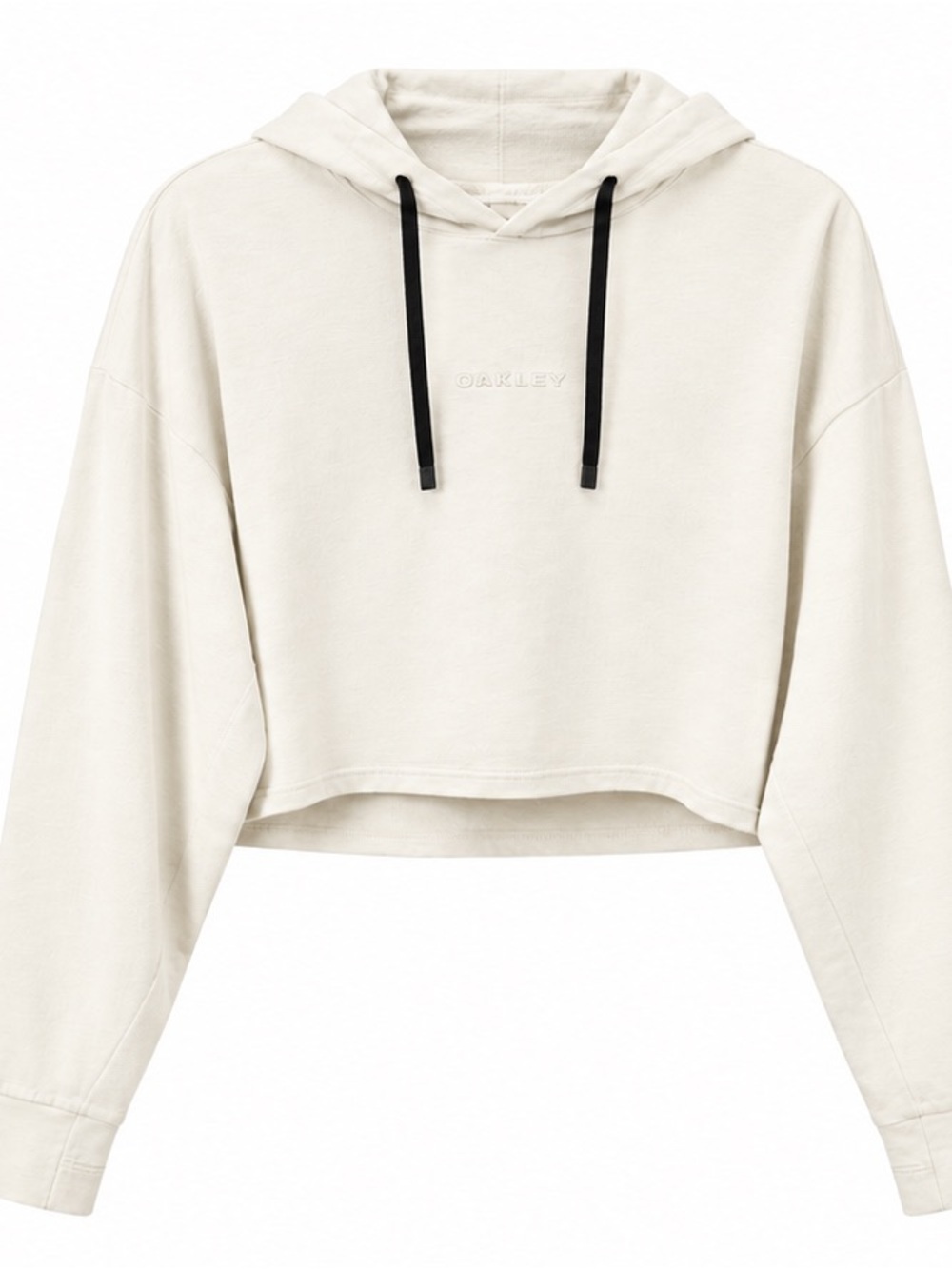 LIKE NEW Oakley Women's Off-White Cropped Hoodie